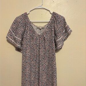 LOFT Multicolor Floral Blouse